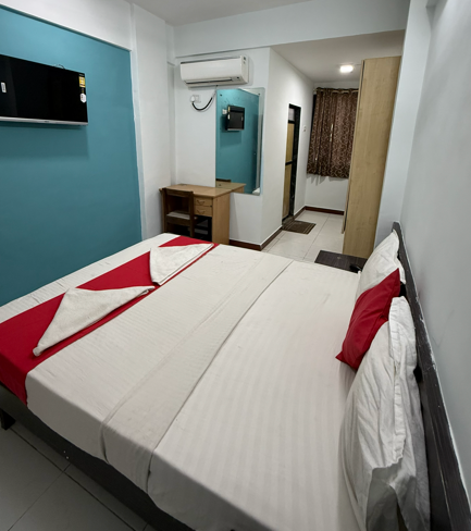 AC hotel bedroom